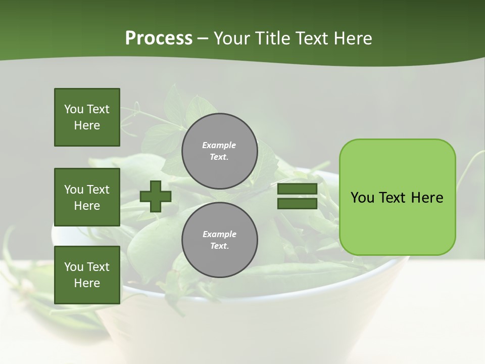 Freshness Pea Leaf PowerPoint Template