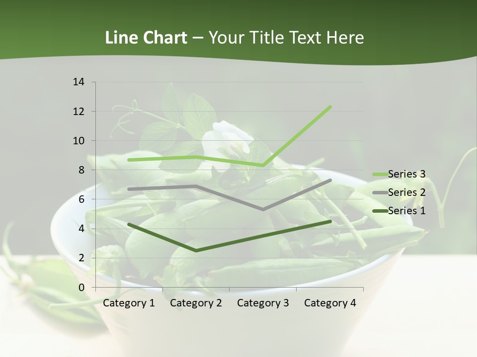 Freshness Pea Leaf PowerPoint Template