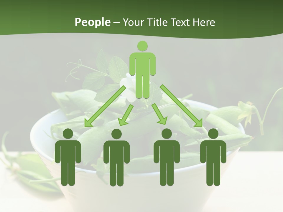 Freshness Pea Leaf PowerPoint Template