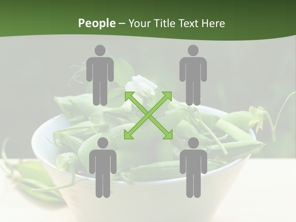 Freshness Pea Leaf PowerPoint Template