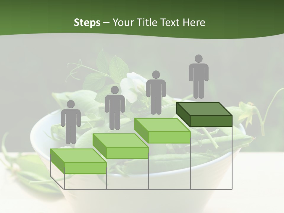 Freshness Pea Leaf PowerPoint Template