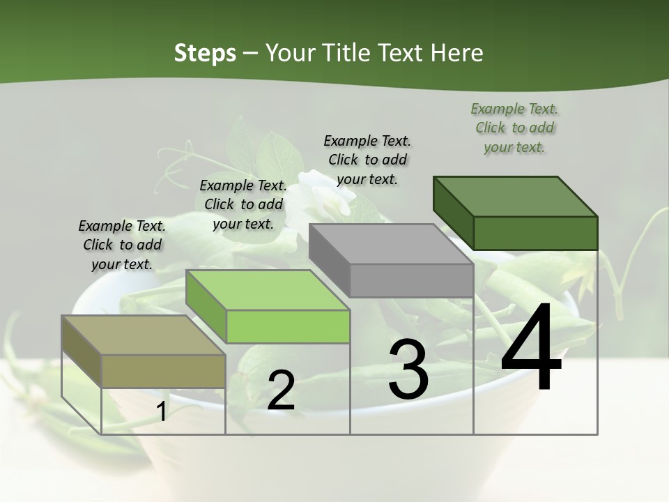 Freshness Pea Leaf PowerPoint Template