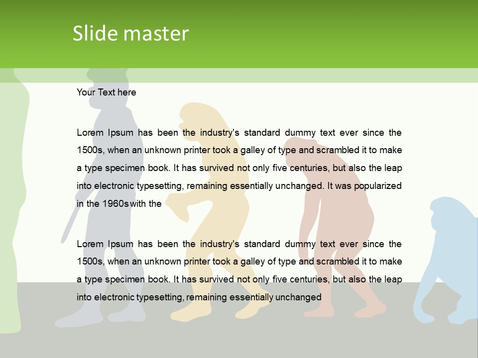 Australopithecus Beginning Neanderthal PowerPoint Template