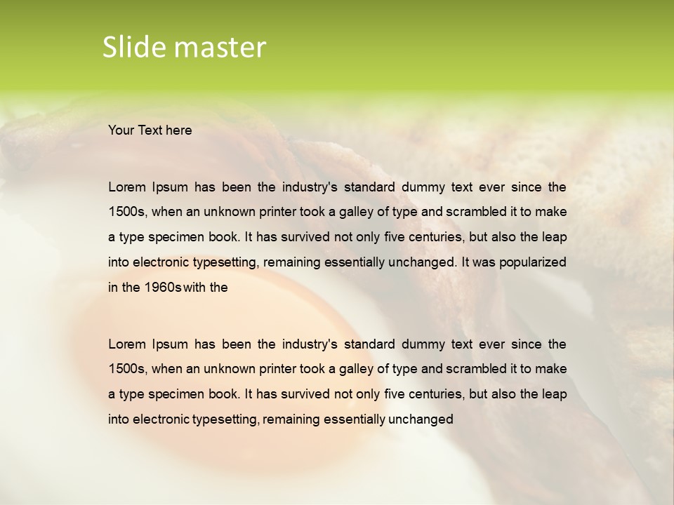 Plate Hungry Breakfast PowerPoint Template