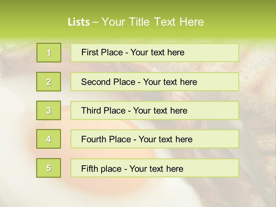 Plate Hungry Breakfast PowerPoint Template