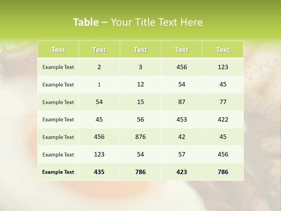 Plate Hungry Breakfast PowerPoint Template