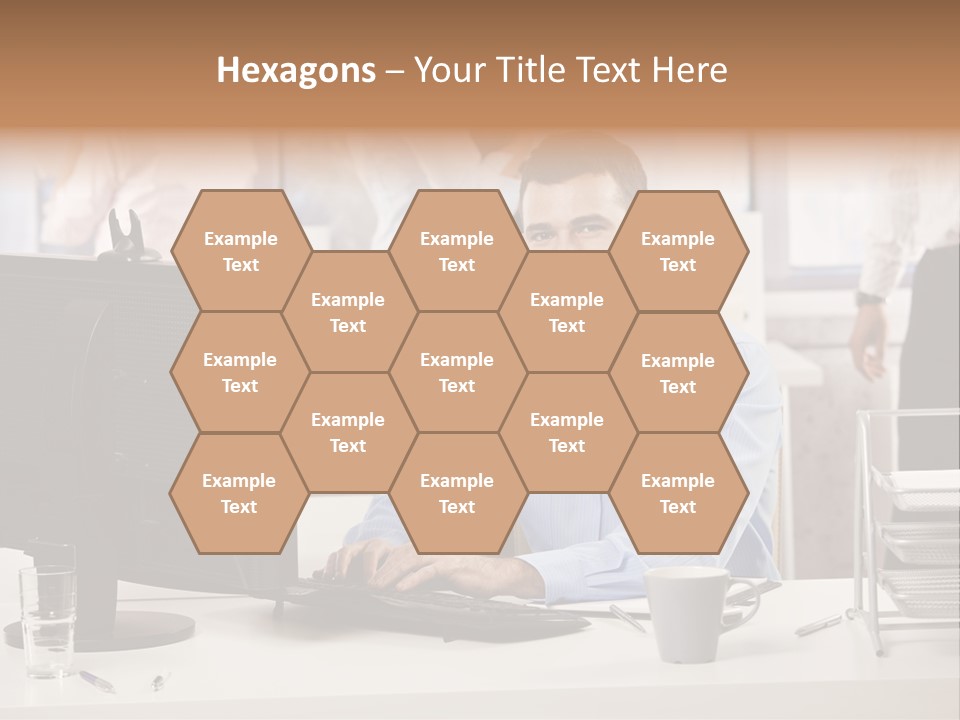 Teamworking Table Portrait PowerPoint Template