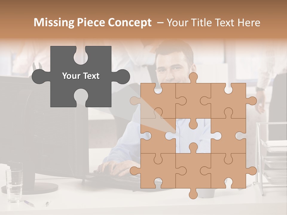 Teamworking Table Portrait PowerPoint Template