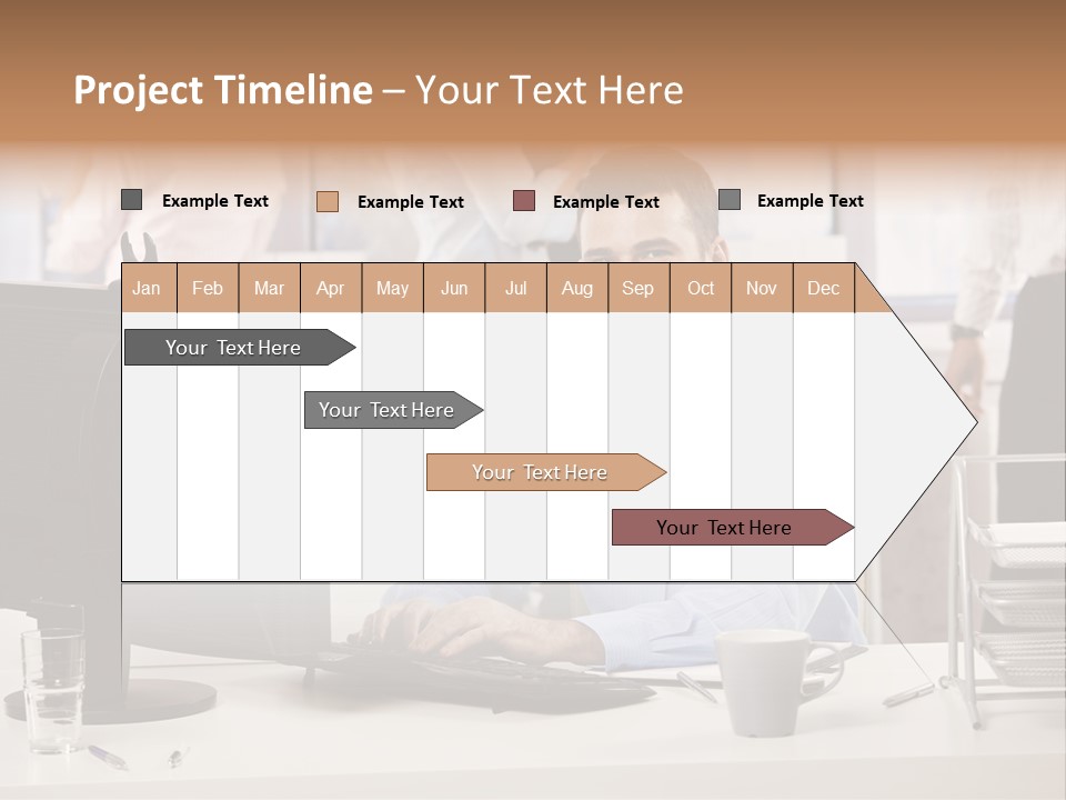 Teamworking Table Portrait PowerPoint Template