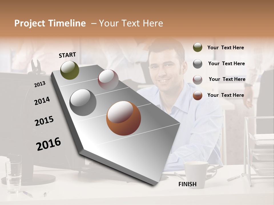 Teamworking Table Portrait PowerPoint Template