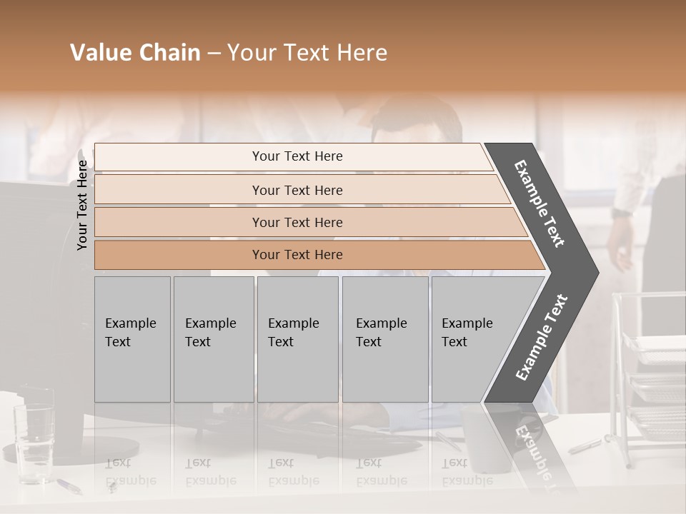 Teamworking Table Portrait PowerPoint Template