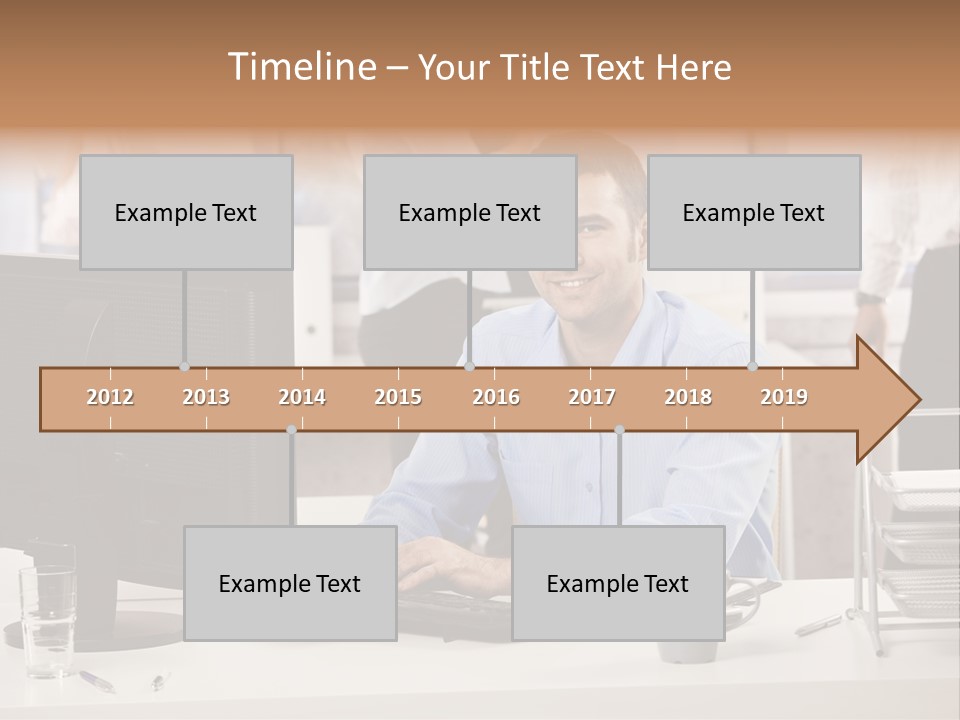 Teamworking Table Portrait PowerPoint Template