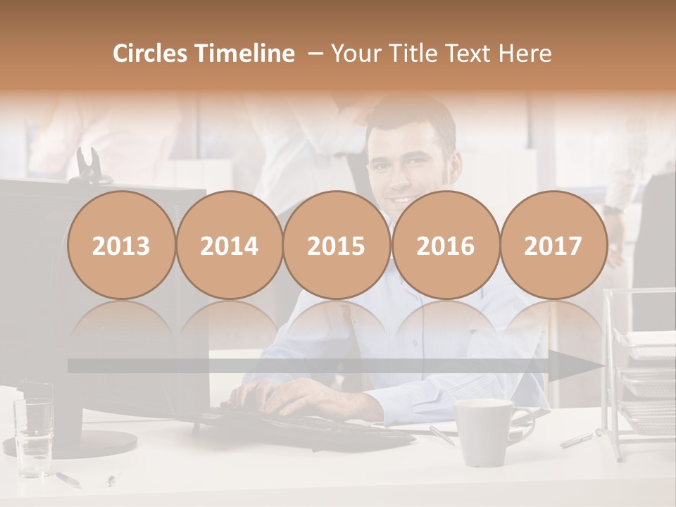 Teamworking Table Portrait PowerPoint Template