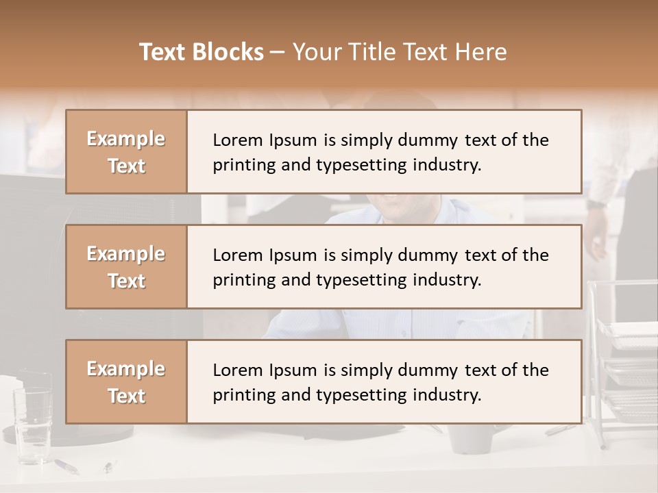 Teamworking Table Portrait PowerPoint Template