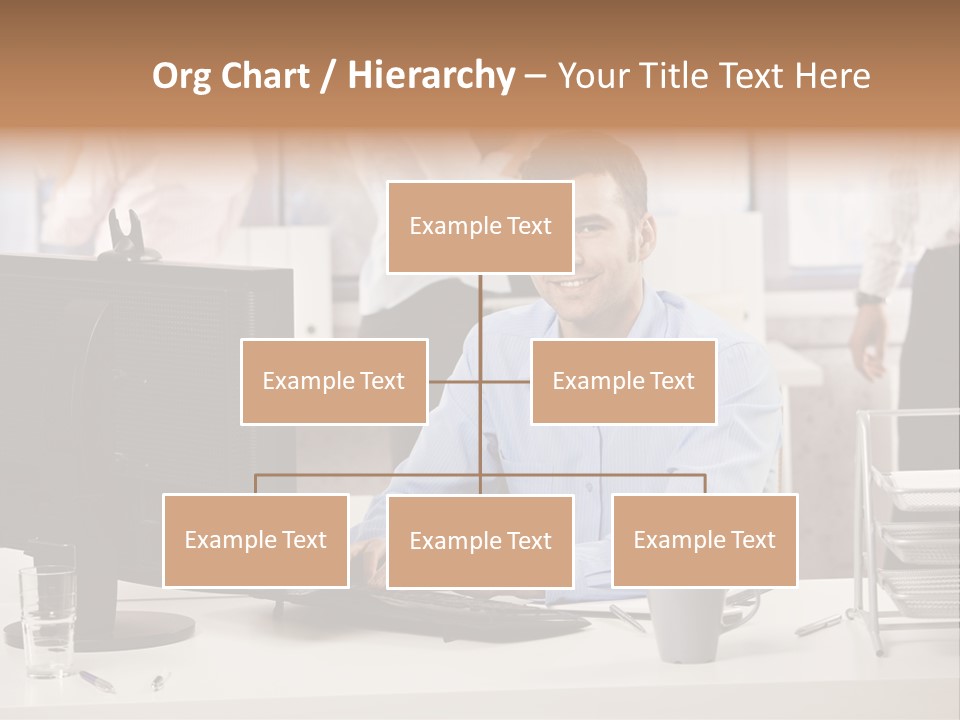 Teamworking Table Portrait PowerPoint Template