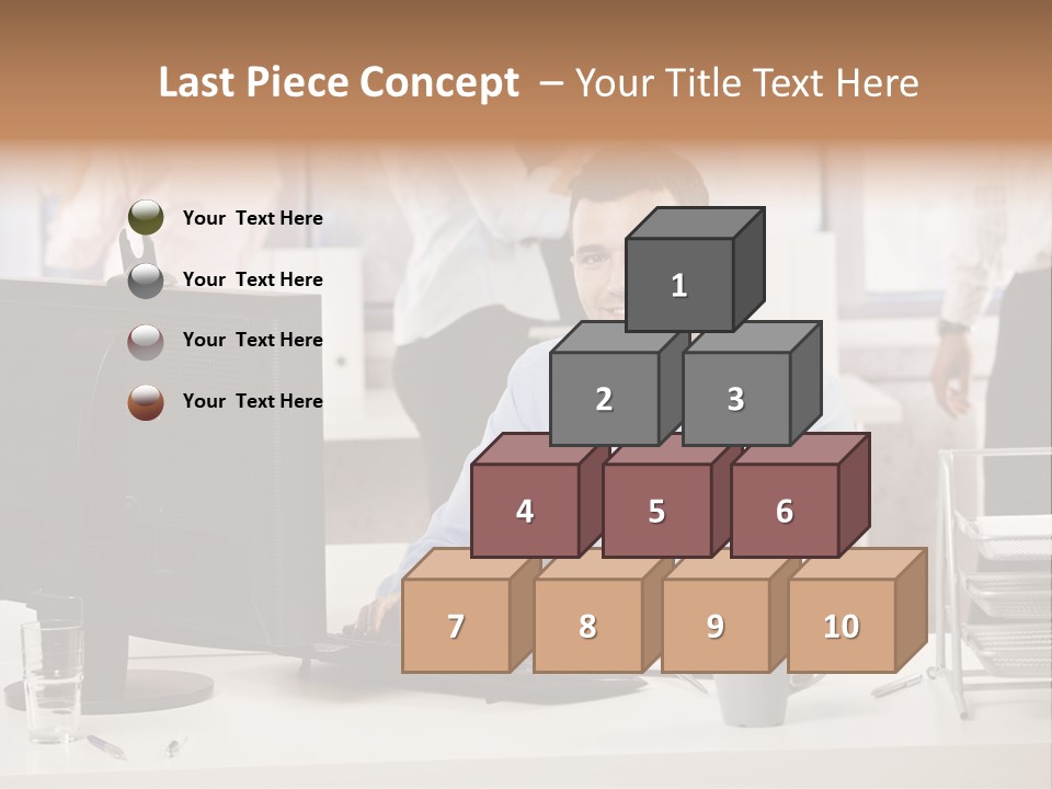 Teamworking Table Portrait PowerPoint Template