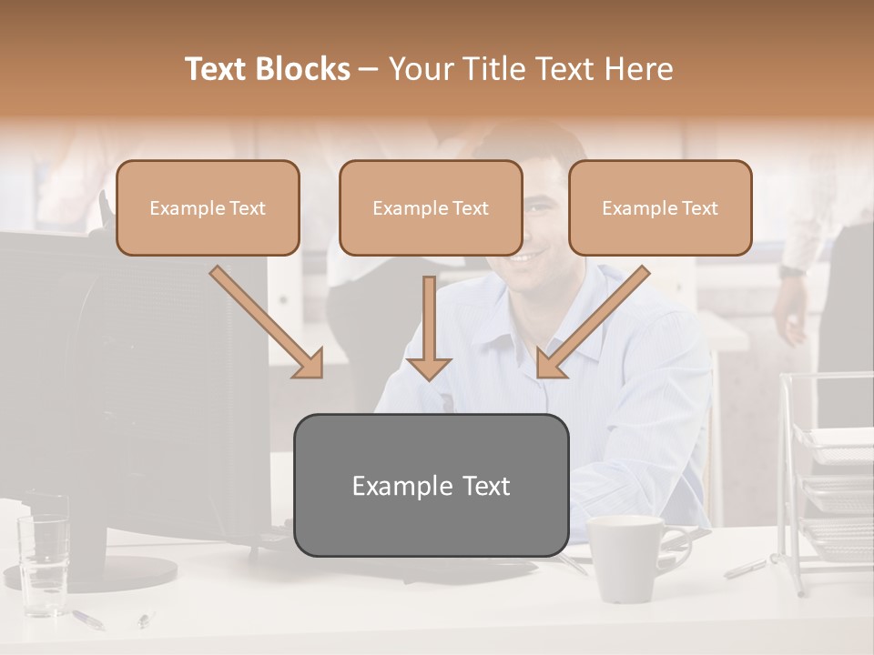 Teamworking Table Portrait PowerPoint Template