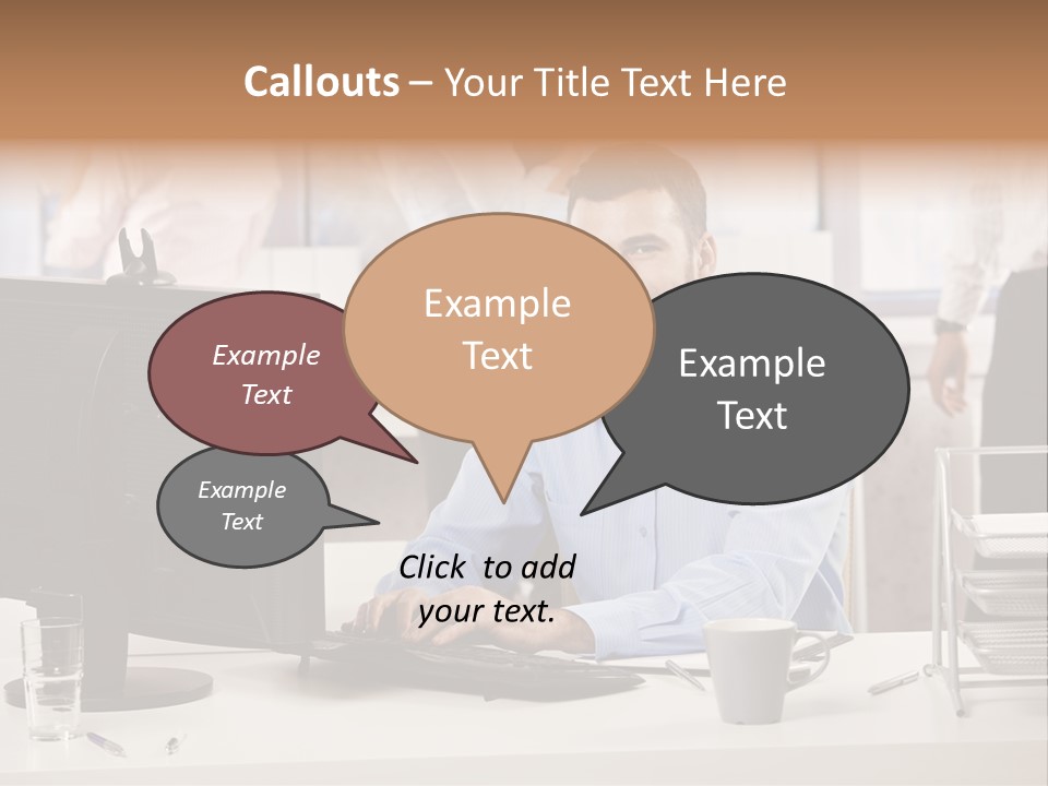 Teamworking Table Portrait PowerPoint Template