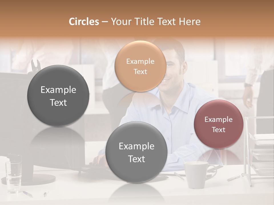 Teamworking Table Portrait PowerPoint Template