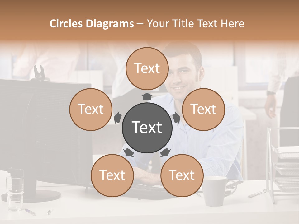 Teamworking Table Portrait PowerPoint Template