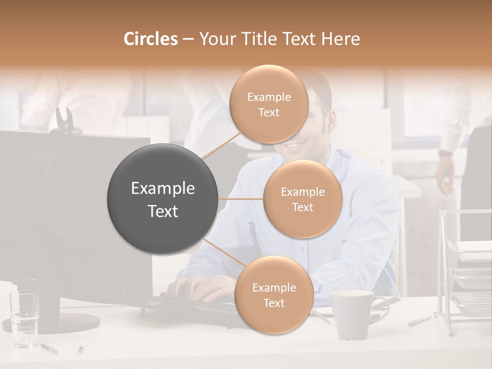 Teamworking Table Portrait PowerPoint Template