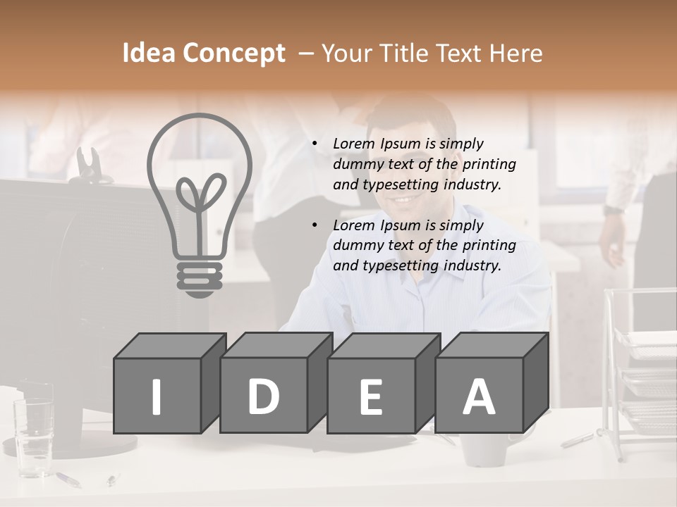 Teamworking Table Portrait PowerPoint Template