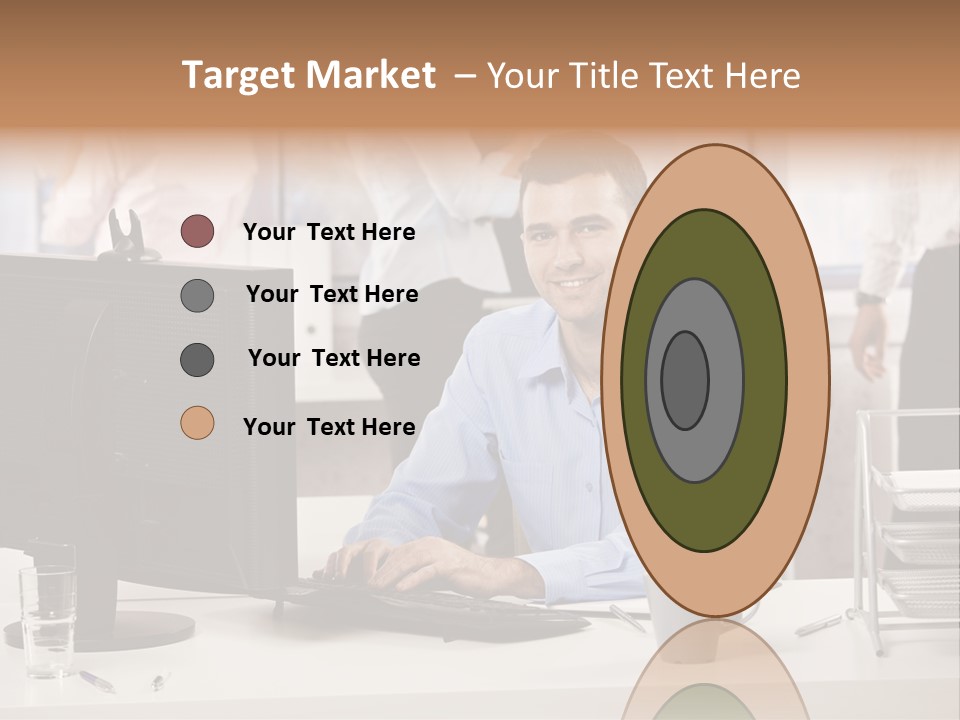 Teamworking Table Portrait PowerPoint Template