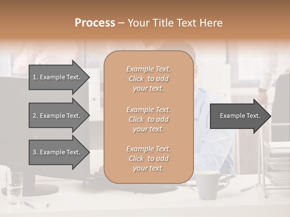 Teamworking Table Portrait PowerPoint Template