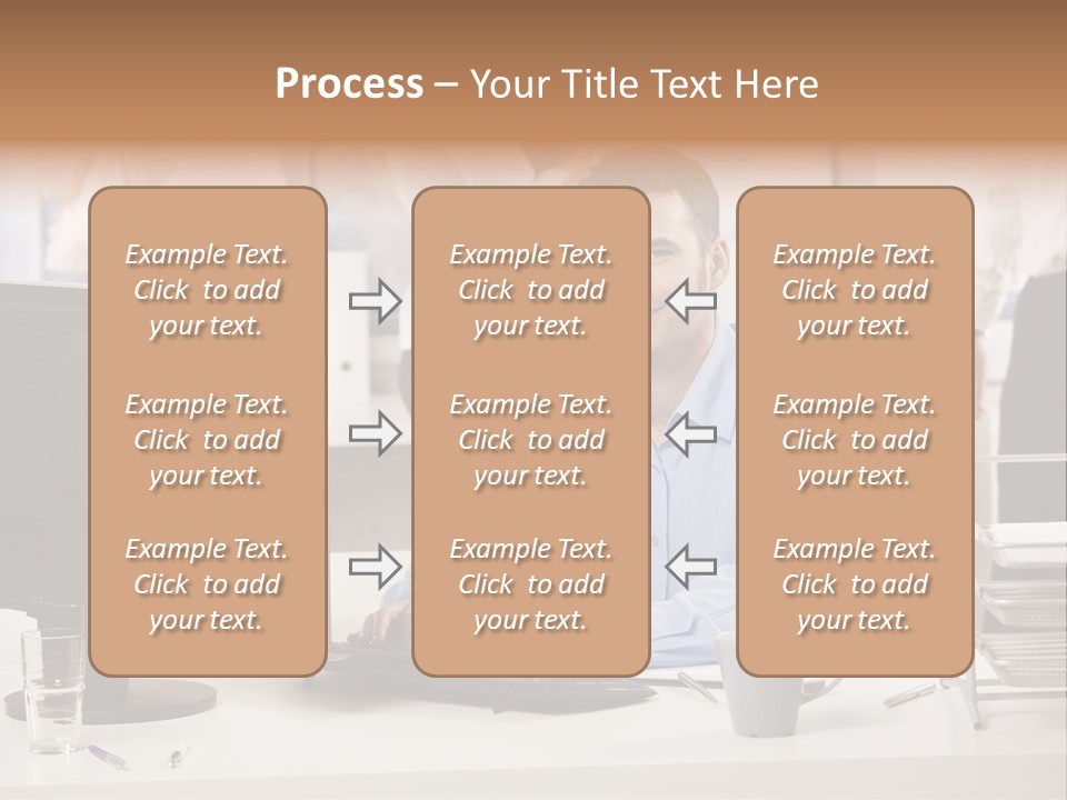 Teamworking Table Portrait PowerPoint Template
