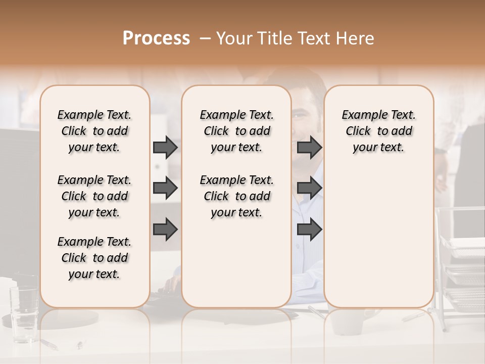 Teamworking Table Portrait PowerPoint Template
