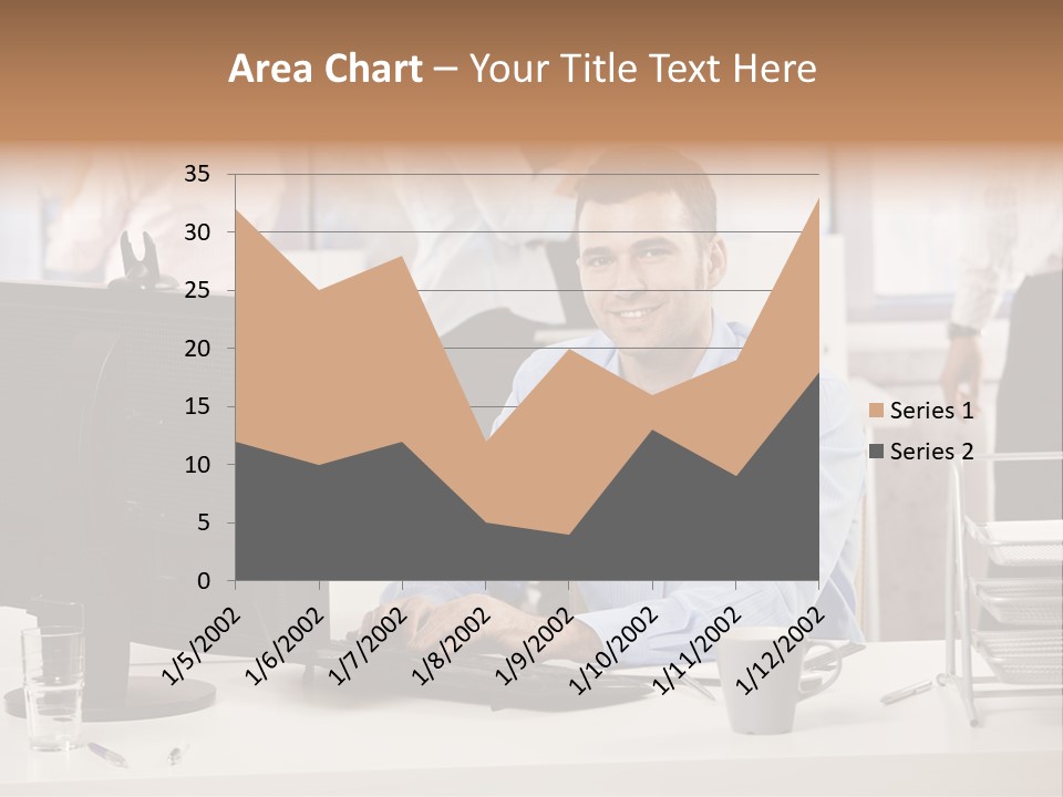 Teamworking Table Portrait PowerPoint Template