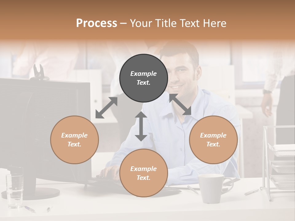Teamworking Table Portrait PowerPoint Template