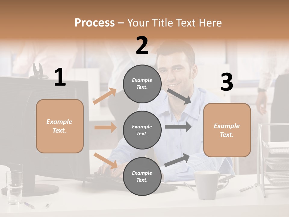 Teamworking Table Portrait PowerPoint Template