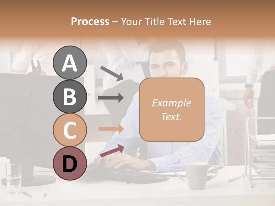 Teamworking Table Portrait PowerPoint Template
