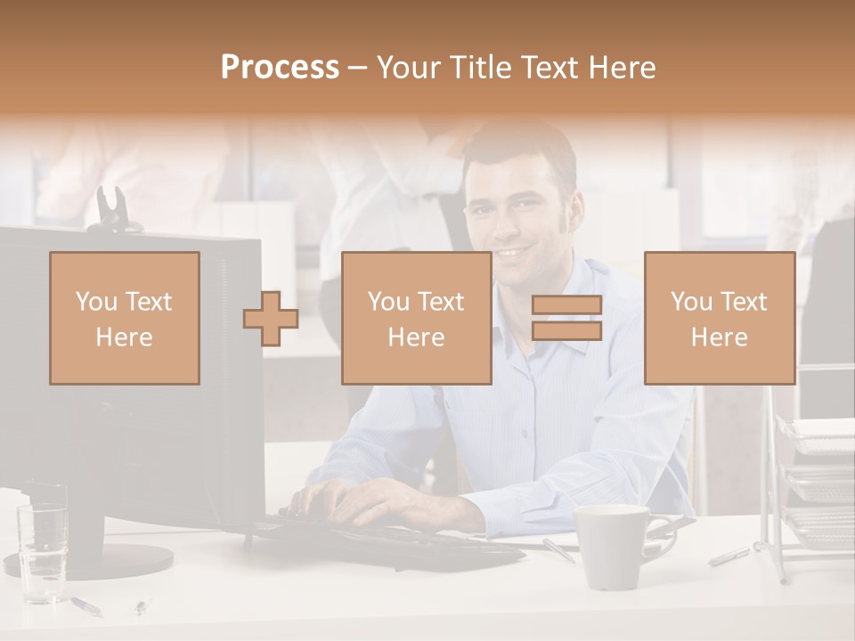 Teamworking Table Portrait PowerPoint Template