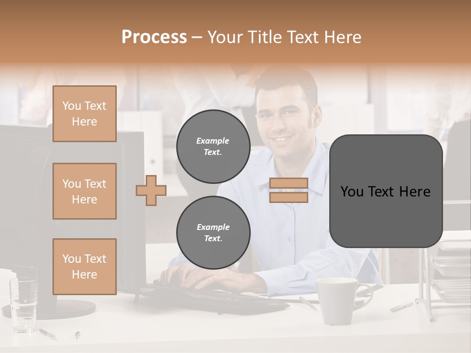 Teamworking Table Portrait PowerPoint Template