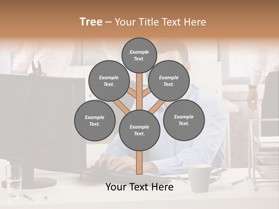 Teamworking Table Portrait PowerPoint Template