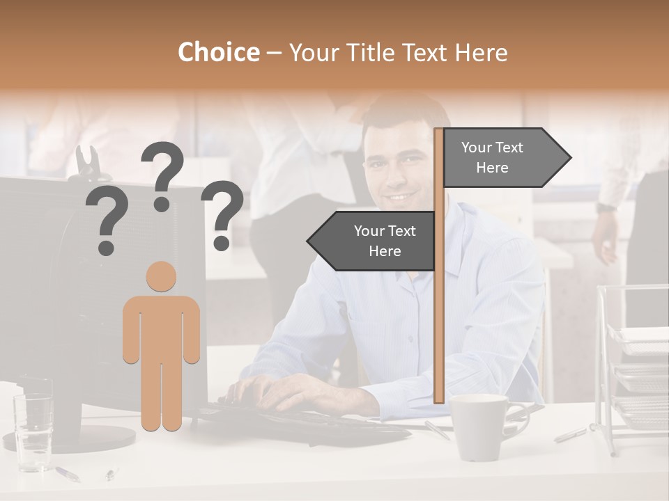 Teamworking Table Portrait PowerPoint Template