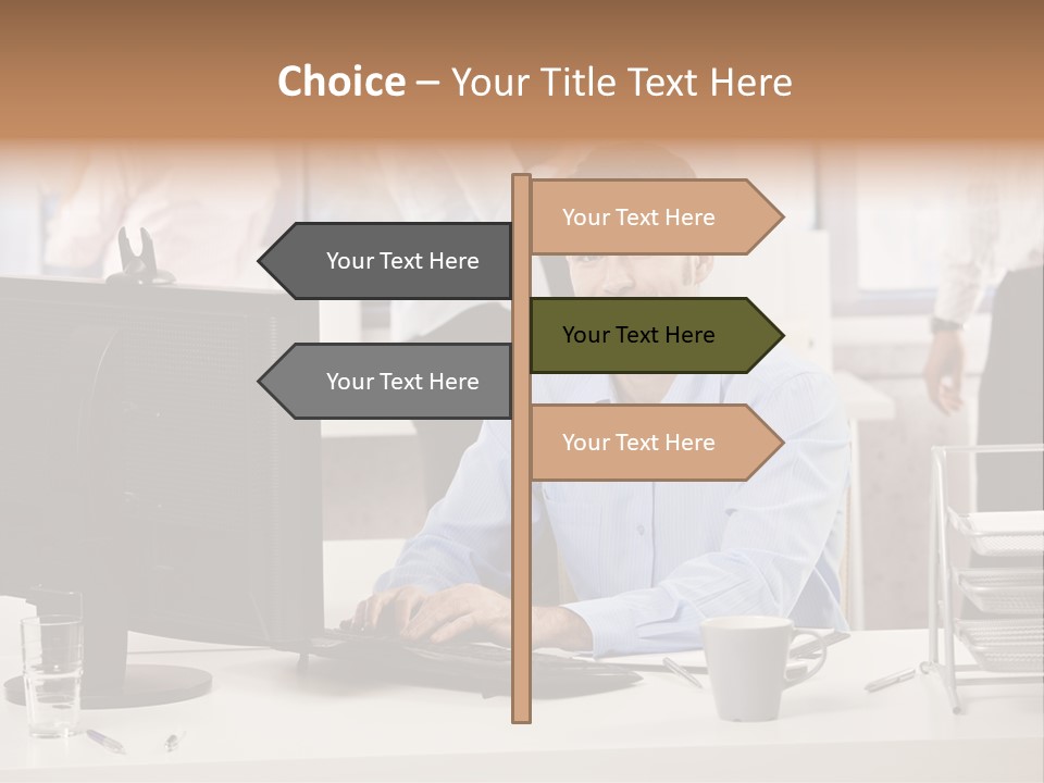 Teamworking Table Portrait PowerPoint Template