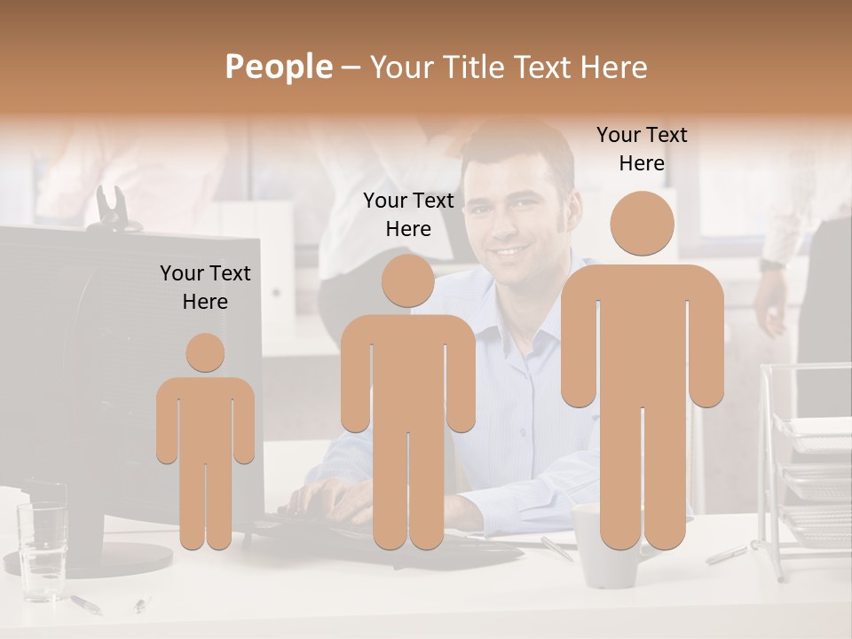 Teamworking Table Portrait PowerPoint Template