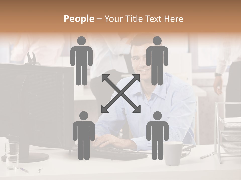 Teamworking Table Portrait PowerPoint Template