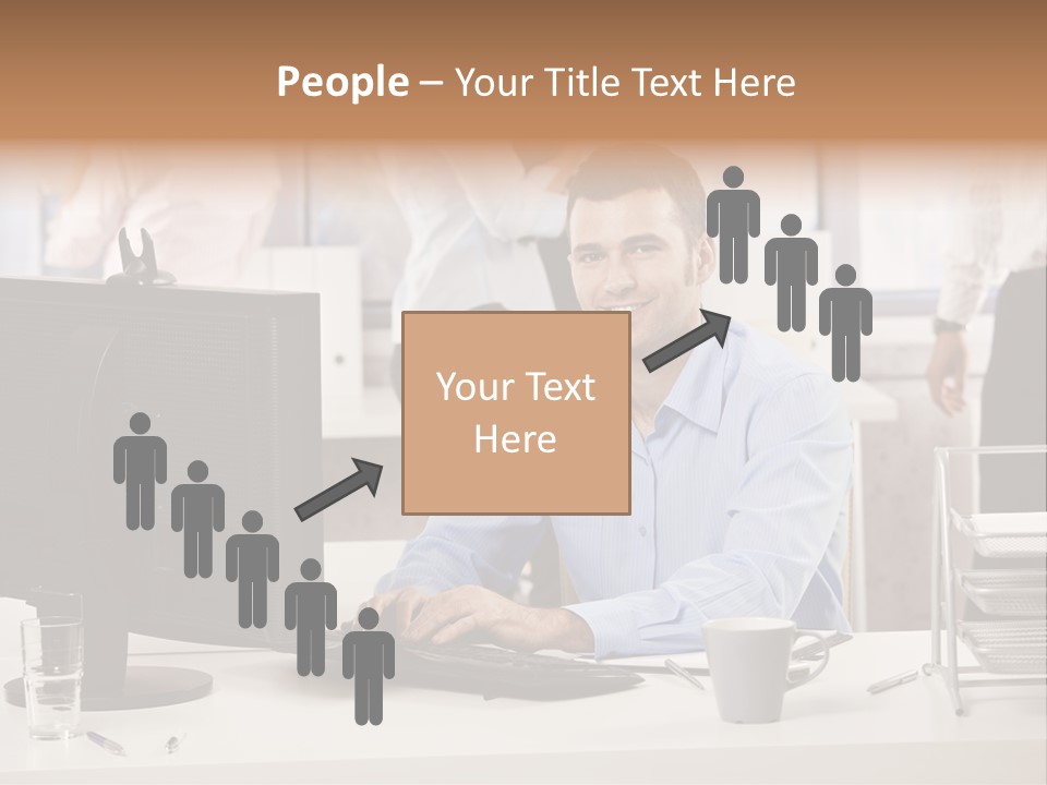 Teamworking Table Portrait PowerPoint Template