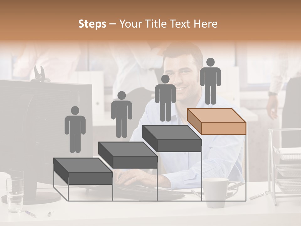 Teamworking Table Portrait PowerPoint Template
