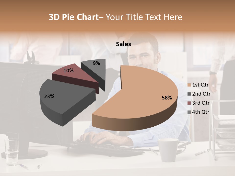 Teamworking Table Portrait PowerPoint Template