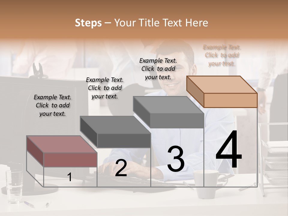 Teamworking Table Portrait PowerPoint Template