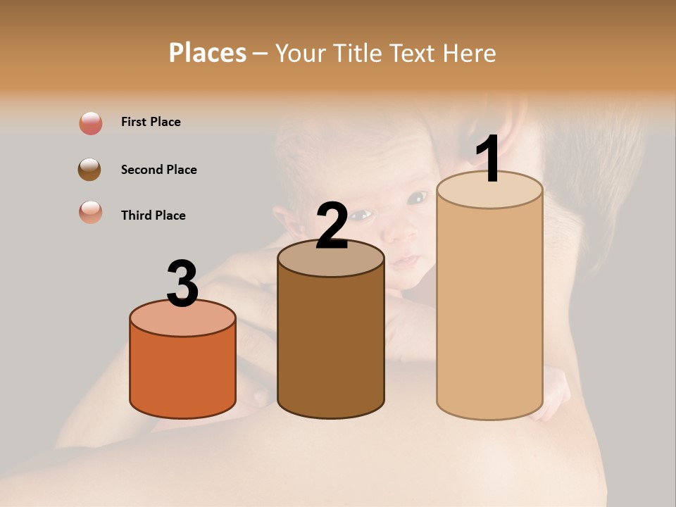 Resting Touching Boy PowerPoint Template