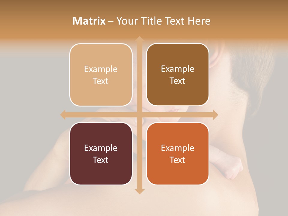 Resting Touching Boy PowerPoint Template