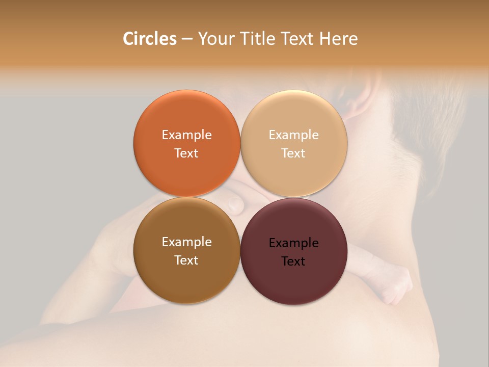 Resting Touching Boy PowerPoint Template