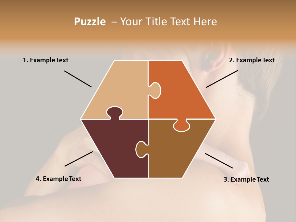 Resting Touching Boy PowerPoint Template