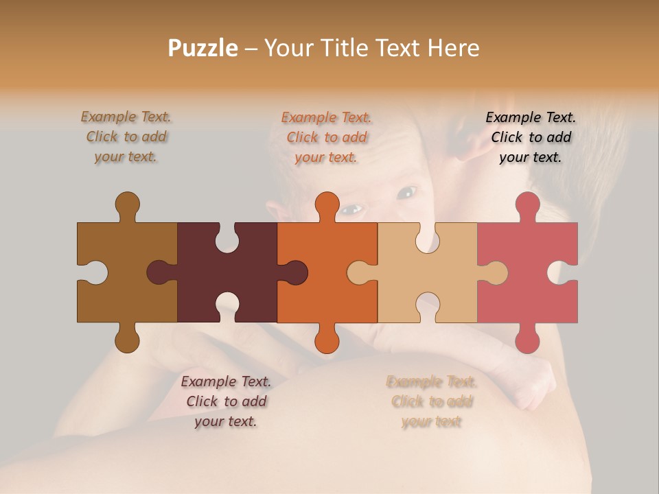 Resting Touching Boy PowerPoint Template